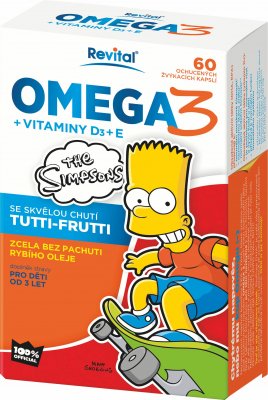 The Simpsons Omega 3 a vitaminy D a E 60 kapslí