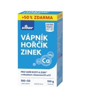 Revital Vápník + hořčík + zinek + vit.D3 + vit.K1 100+50 tablet