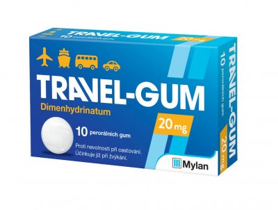 Travel-Gum 20 mg 10 žvýkaček
