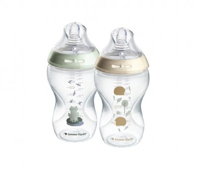 Tommee Tippee C2N 3m+ 340 ml kojenecká láhev 2 ks růžová