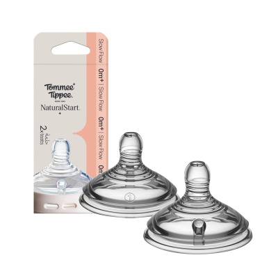 Tommee Tippee Tommee Tippee CTN ANTI-COLIC, pomalý průtok, 0m+ náhradní savička 2 ks