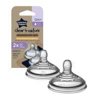 Tommee Tippee náhradní savička Advanced AntiColic Slow Flow 2 ks bílá