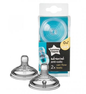 Tommee Tippee náhradní savička Advanced AntiColic Vari Flow 2 ks bílá