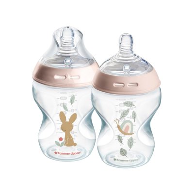 Tommee Tippee C2N 0m+ 260 ml kojenecká láhev 2 ks růžová