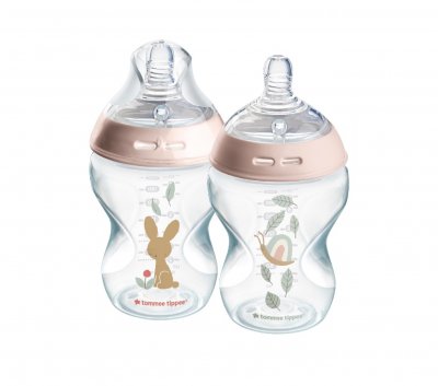 Tommee Tippee C2N 0m+ 260 ml kojenecká láhev 2 ks růžová