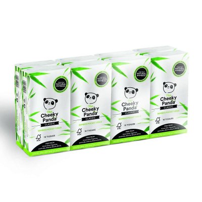 Cheeky Panda Kapesní ubrousky 3-vrstvé 8 balení