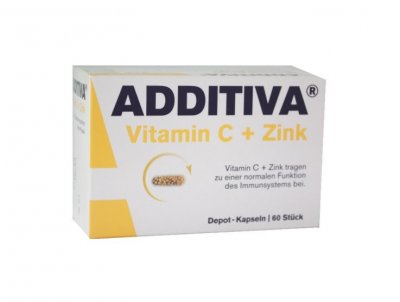 Additiva Vitamin C + zinek 60 kapslí