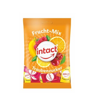 Intact sáček hroznový cukr OVOCNÝ MIX s vit.C 75g