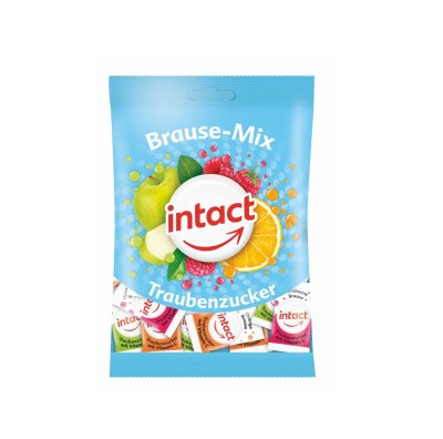 INTACT sáček šumivé pastil.BRAUSE MIX s vit.C 75g