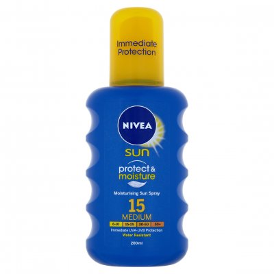 NIVEA SUN Sprej na opalování OF15 200ml