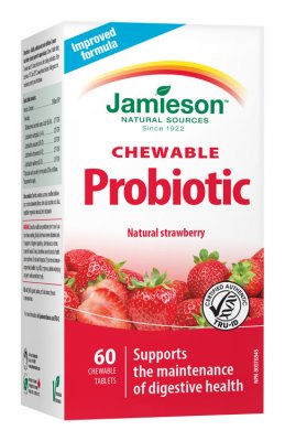 Jamieson Probiotic jahoda 60 cucacích tablet