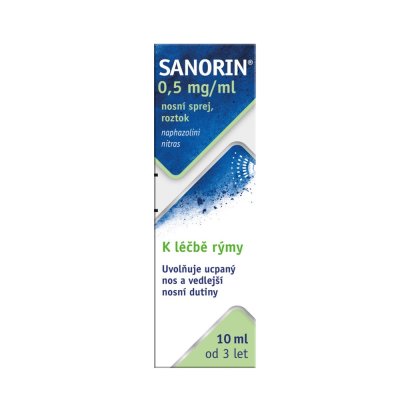 SANORIN 0,5MG/ML NAS SPR SOL 1X10ML