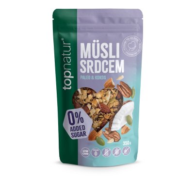 Topnatur Müsli srdcem Paleo&Kokos Low Carb 350g