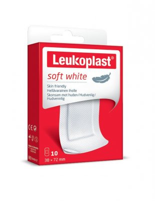 Leukoplast Soft white Náplast citlivá 38 x 72 mm 10 ks