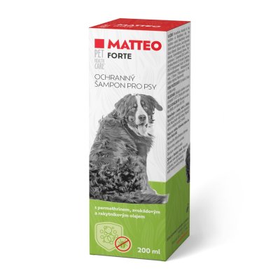 Pet health care MATTEO antiparazitární šampon pro psy 200 ml