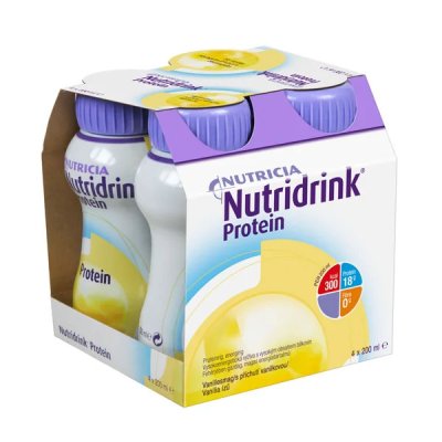 NUTRIDRINK PROTEIN S PŘÍCHUTÍ VANILKOVOU POR SOL 4X200ML