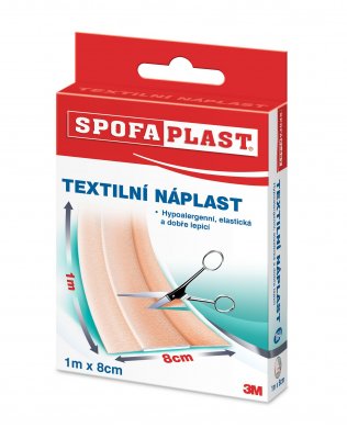 3M Spofaplast Textilní elastická náplast 8 cm x 1 m 1 ks
