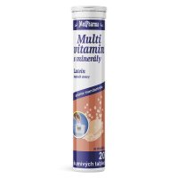 Medpharma Multivitamín s minerály + lutein 20 šumivých tablet
