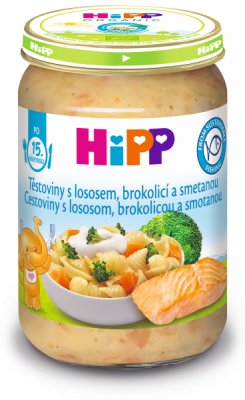 HiPP Těstoviny s lososem brokolicí a smetanou 250 g