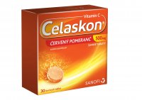 Celaskon ČERVENÝ POMERANČ 500 mg 30 šumivých tablet