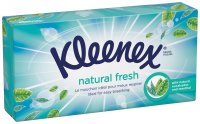 Kleenex Balsam papírové kapesníčky fresh Menthol v krabičce 3-vrstvé 72 ks