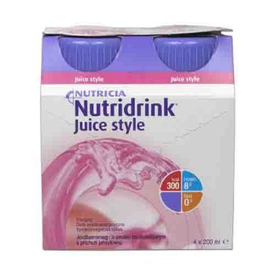 Nutridrink Juice Style jahoda 4x200 ml