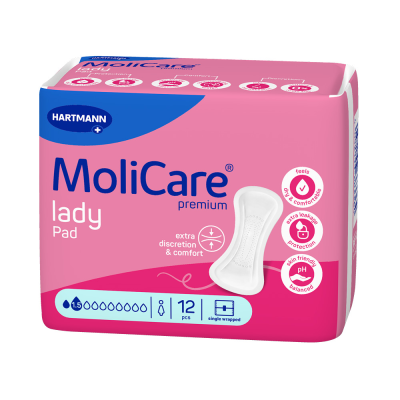 VLOŽKY ABSORPČNÍ MOLICARE LADY 1,5 KAPKY 267ML,12KS