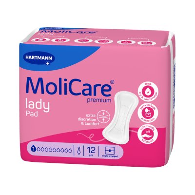 VLOŽKY ABSORPČNÍ MOLICARE LADY 1 KAPKA 194ML,12KS