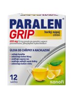 Paralen Grip Horký nápoj citron 12 sáčků