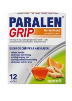 PARALEN GRIP HORKÝ NÁPOJ POMERANČ A ZÁZVOR 500 MG/10 MG