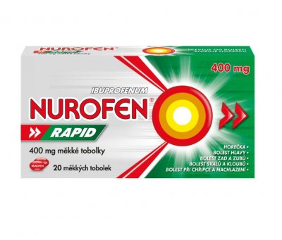 Nurofen Rapid 400mg 20 měkkých kapslí