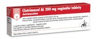Clotrimazol AL 200 mg 3 vaginální tablety + aplikátor