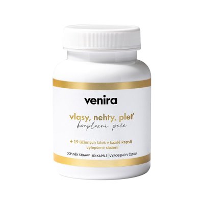 Venira péče o vlasy nehty a pleť 40 denní kůra 80 tablet