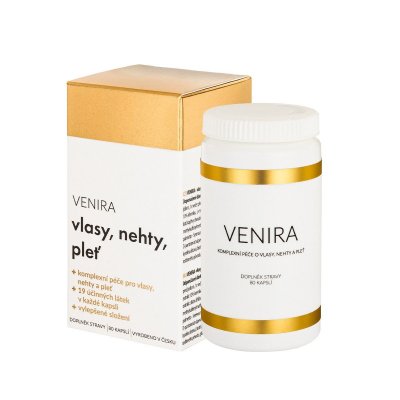 Venira péče o vlasy nehty a pleť 40 denní kůra 80 tablet