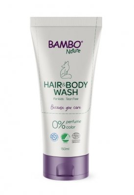 Bambo Nature Mycí gel na vlasy a tělo neparf. 150 ml