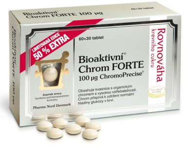Bioaktivní Chrom Forte 100mcg 90 tablet