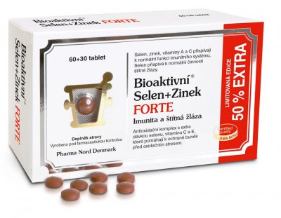 Bioaktivní Selen+Zinek FORTE 60+30 tablet