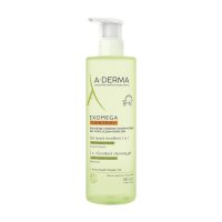 A-Derma Exomega Control Zvláčňující mycí gel 500ml pro suchou kůži se sklonem k atopii 2v1
