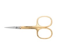 Nippes Solingen Nůžky na kůži zahnuté zlacené 9 cm 1 ks