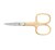 Nippes Solingen Nůžky na nehty zahnuté zlacené 9 cm 1 ks