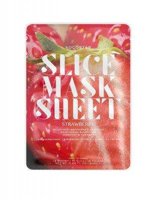 Kocostar Slice mask sheet Jahody hydratační pleťová maska 20 ml Kocostar Slice mask sheet Jahody hydratační pleťová maska 20 ml