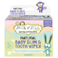 JACK N' JILL Ubrousky na dásně a zuby 25 ks