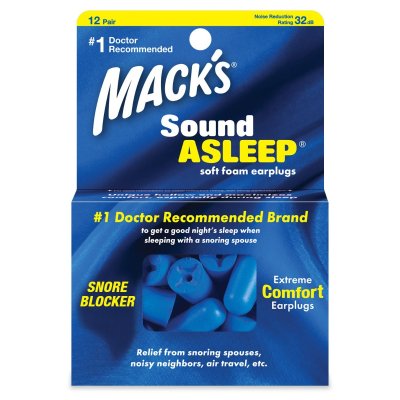 MACKS Sound Asleep špunty do uší 12 párů