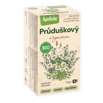 APOTHEKE BIO čaj průduškový s tymiánem 20 x 1.5 g