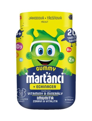 Marťánci Gummy Echinacea 50+20 ks