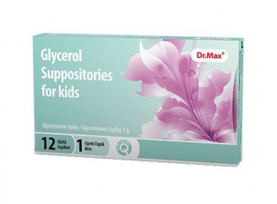 Dr.Max Glycerol Suppositories for Kids 12 čípků