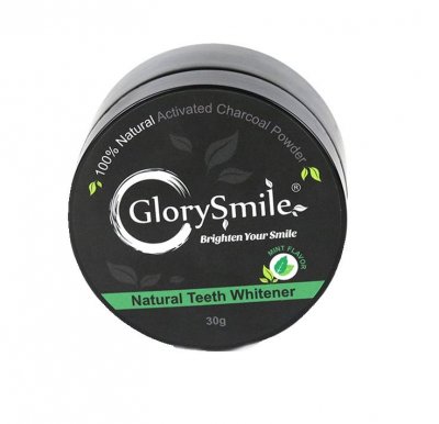 Glory smile Charcoal Mentol bělicí zubní pudr 30 g