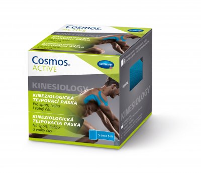 Hartmann Cosmos Active Kinesiology pružná páska na svaly a klouby odstín Blue 1 ks