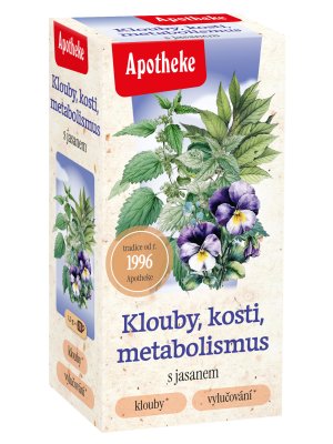Apotheke Klouby, kosti a metabolismus porcovaný čaj 20x1,5 g