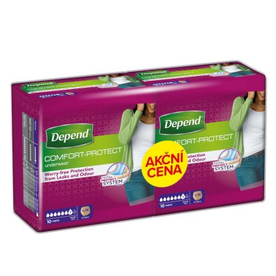 Depend Normal inkont.kalh.ženy Duopack S/M 2x10ks